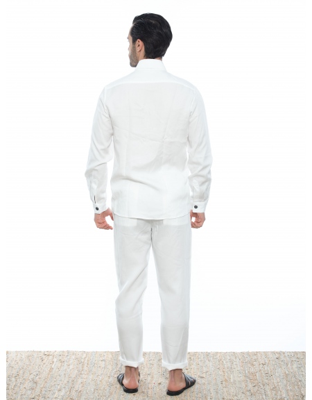 OVER-D Chino Παντελόνι OE1S2S2P14 Λευκό OVER-D - 7