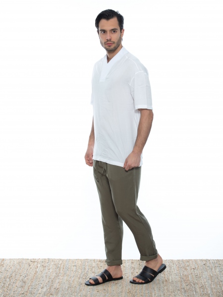 OVER-D Chino Παντελόνι OE1S2S2P14 Χακί OVER-D - 10
