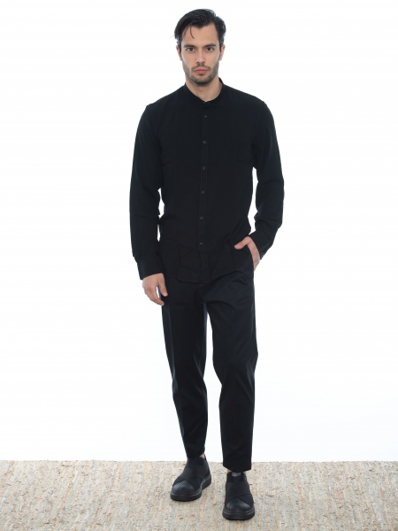 OVER-D Chino Παντελόνι cropped OE1S2S2P29 Μαύρο OVER-D - 6