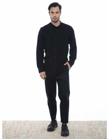 OVER-D Chino Παντελόνι cropped OE1S2S2P29 Μαύρο OVER-D - 6