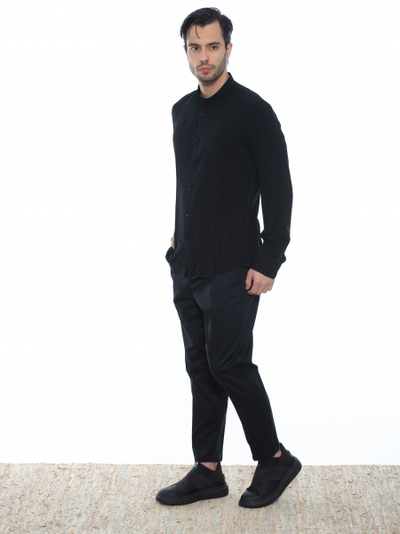 OVER-D Chino Παντελόνι cropped OE1S2S2P29 Μαύρο OVER-D - 9