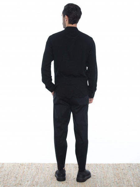 OVER-D Chino Παντελόνι cropped OE1S2S2P29 Μαύρο OVER-D - 7