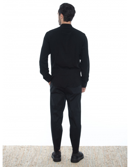 OVER-D Chino Παντελόνι cropped OE1S2S2P29 Μαύρο OVER-D - 7