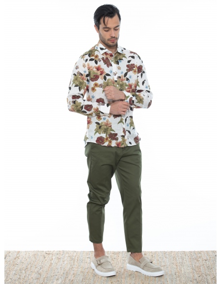 OVER-D Chino Παντελόνι cropped OE1S2S2P29 Λαδί OVER-D - 9