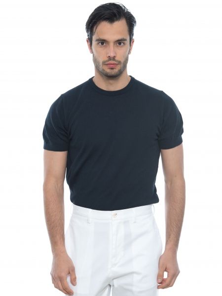 OVER-D T-shirt νημάτινο OM547MG Μπλε OVER-D - 1