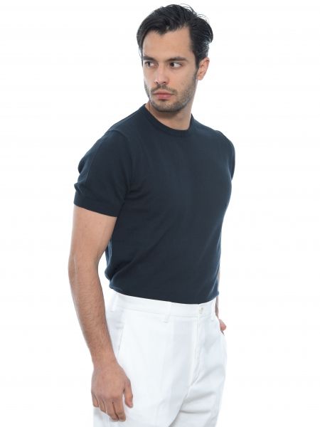 OVER-D T-shirt νημάτινο OM547MG Μπλε OVER-D - 3