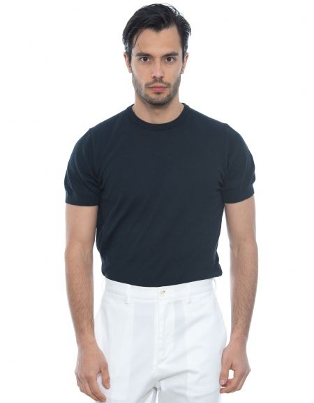 OVER-D T-shirt νημάτινο OM547MG Μπλε OVER-D - 9