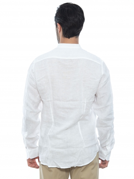 OVER-D Mao linen shirt OE1S2S2C08 White OVER-D - 2