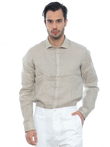 OVER-D Linen shirt OE1S2S2C07 Beige OVER-D - 10