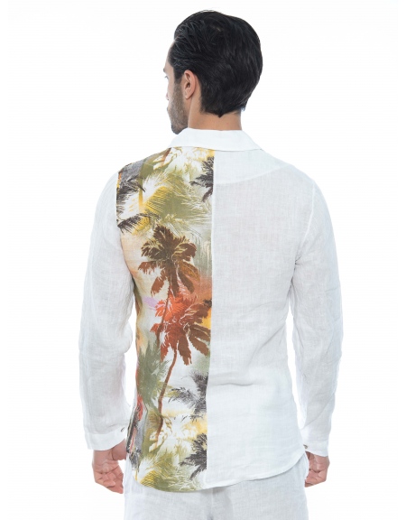 XAGON MAN Πουκάμισο λινό 2V57400 Λευκό XAGON MAN - 2