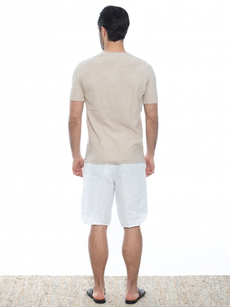 OVER-D T-shirt νημάτινο OE1S2S2M05 Μπεζ OVER-D - 7