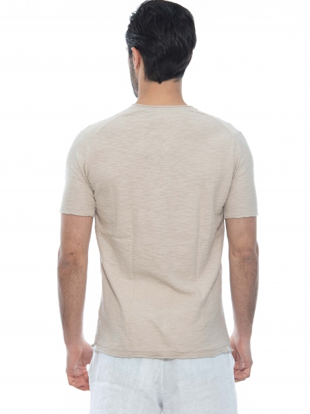 OVER-D T-shirt νημάτινο OE1S2S2M05 Μπεζ OVER-D - 2