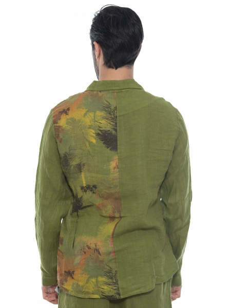 XAGON MAN Πουκάμισο λινό 2V57400 Λαδί XAGON MAN - 2