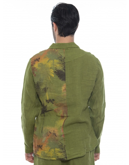 XAGON MAN Πουκάμισο λινό 2V57400 Λαδί XAGON MAN - 2