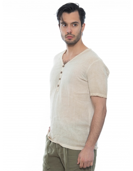 XAGON MAN T-shirt 2JX2302 Μπεζ XAGON MAN - 4