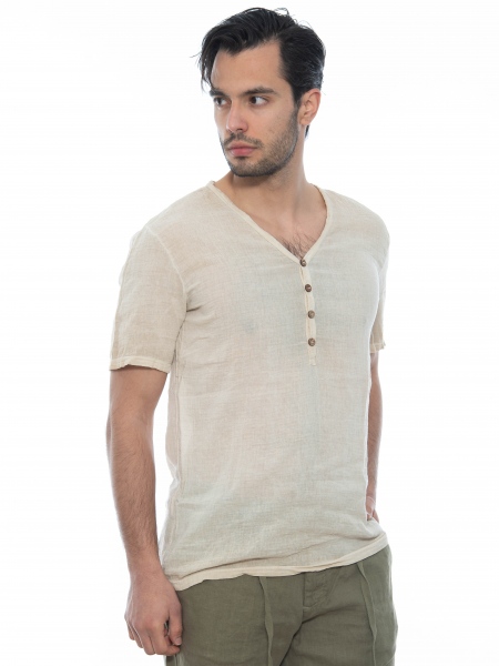 XAGON MAN T-shirt 2JX2302 Μπεζ XAGON MAN - 3