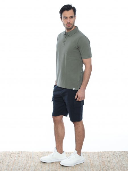 OVER-D Cargo Βερμούδα μακό OE1S2S2S06 Μπλε OVER-D - 13