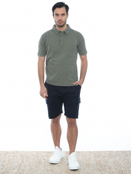 OVER-D Cargo Βερμούδα μακό OE1S2S2S06 Μπλε OVER-D - 10