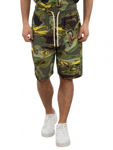 XAGON MAN Bermuda 2Z00X41 Printed - Khaki - Yellow XAGON MAN - 8