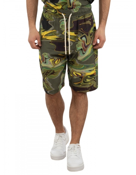 XAGON MAN Bermuda 2Z00X41 Printed - Khaki - Yellow XAGON MAN - 8