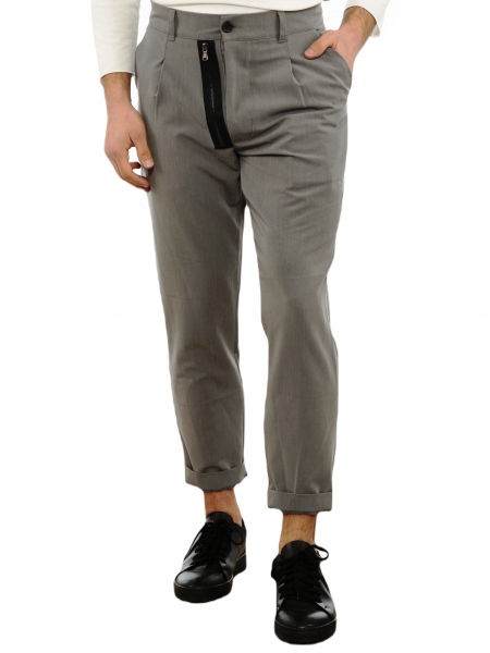 OVER-D Pants Chino OM796PN Gray OVER-D - 9