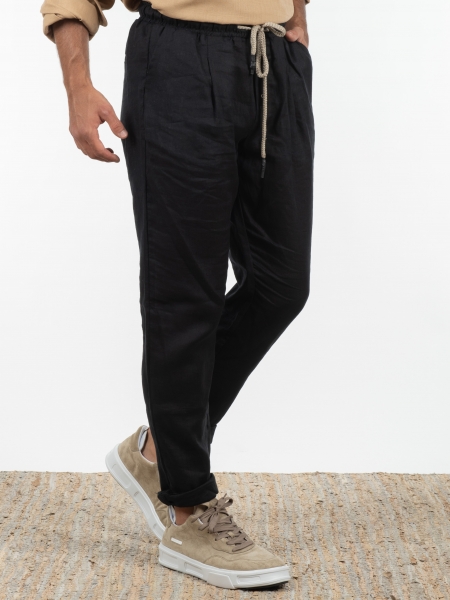 OVER-D Chino Παντελόνι OE1S2S2P28 Μαύρο OVER-D - 3