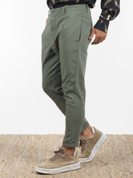 19 ATHENS Chino Trousers K22-1036 Khaki NINETEEN - 4