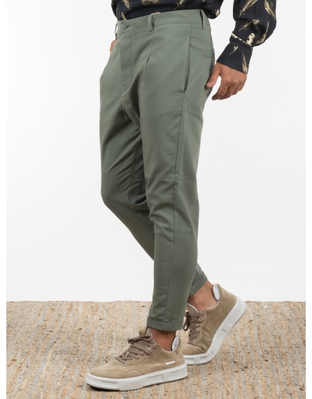 19 ATHENS Chino Παντελόνι K22-1036 Χακί NINETEEN - 4