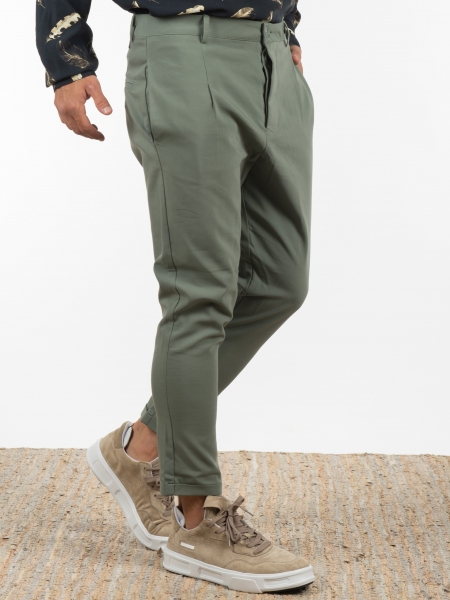 19 ATHENS Chino Trousers K22-1036 Khaki NINETEEN - 3