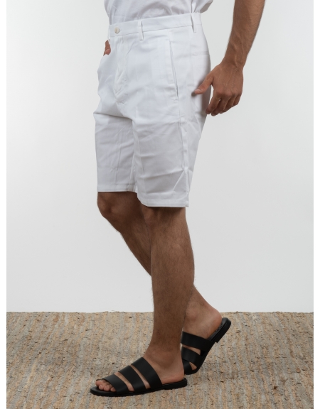 OVER-D Chino Bermuda OE1S2S2S21 White OVER-D - 4