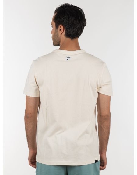 PUMA T-shirt 533673 99 Downtown Graphic Tee Beige PUMA - 2