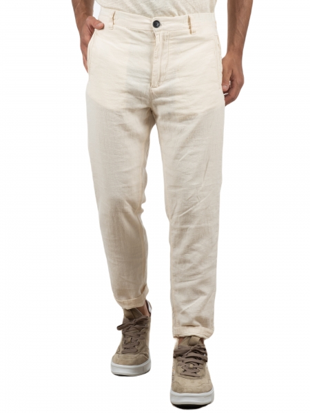 GABBA Chino Linen pants Monza Broke  Beige GABBA - 11