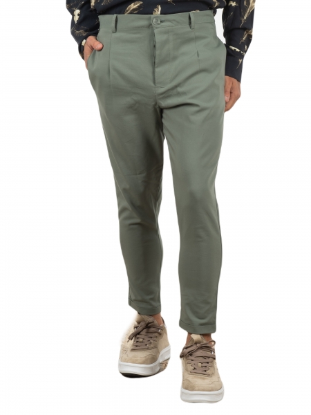 19 ATHENS Chino Trousers K22-1036 Khaki NINETEEN - 11