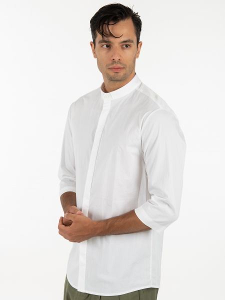 19 ATHENS Short sleeve shirt mao K22-1001 White NINETEEN - 4