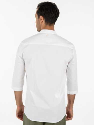 19 ATHENS Short sleeve shirt mao K22-1001 White