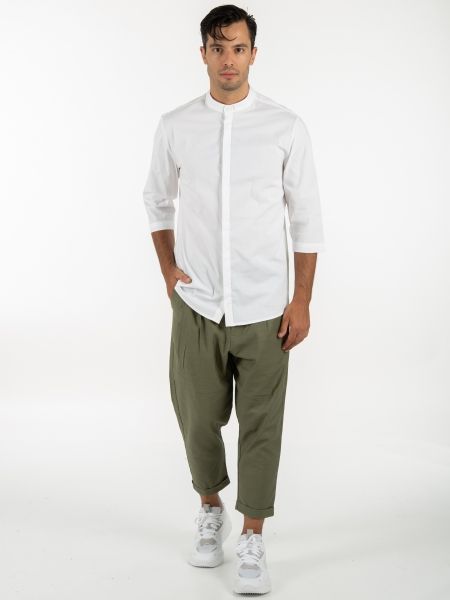 19 ATHENS Short sleeve shirt mao K22-1001 White NINETEEN - 5