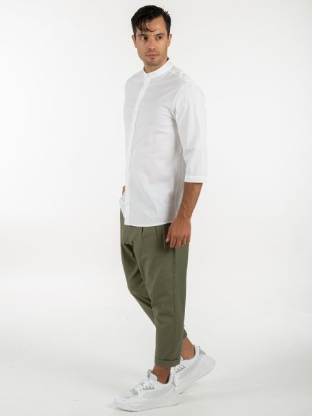 19 ATHENS Short sleeve shirt mao K22-1001 White NINETEEN - 9