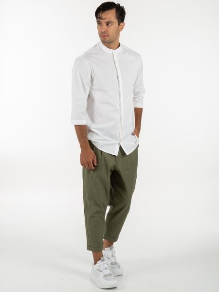 19 ATHENS Short sleeve shirt mao K22-1001 White NINETEEN - 7