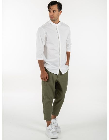 19 ATHENS Short sleeve shirt mao K22-1001 White NINETEEN - 7