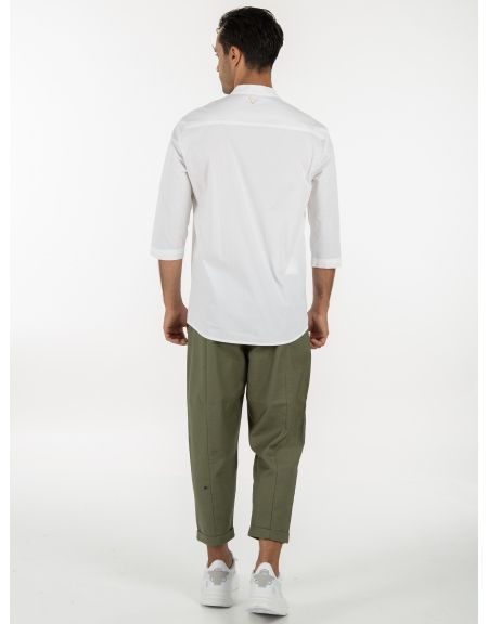 19 ATHENS Short sleeve shirt mao K22-1001 White NINETEEN - 6