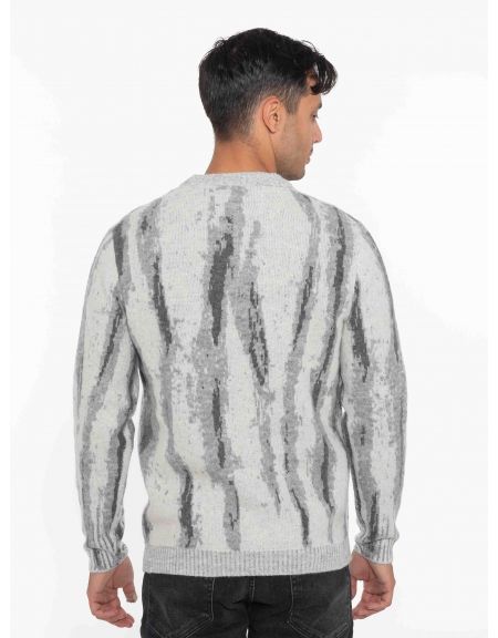 GABBA Μπλούζα - Πουλόβερ DYLAN VERTICAL STRIPES Γκρι - Ανθρακί GABBA - 2