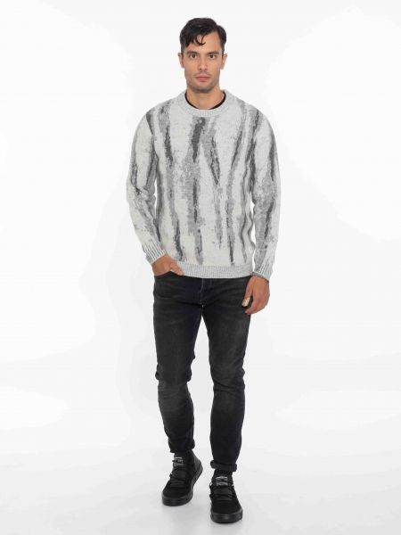 GABBA Μπλούζα - Πουλόβερ DYLAN VERTICAL STRIPES Γκρι - Ανθρακί GABBA - 6