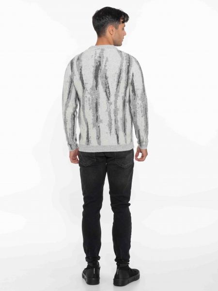 GABBA Μπλούζα - Πουλόβερ DYLAN VERTICAL STRIPES Γκρι - Ανθρακί GABBA - 7