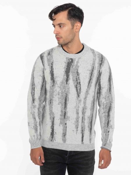 GABBA Μπλούζα - Πουλόβερ DYLAN VERTICAL STRIPES Γκρι - Ανθρακί GABBA - 10