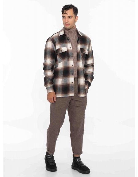 GABBA Chino Pants FIRENZE FORD Brown - Grey GABBA - 8