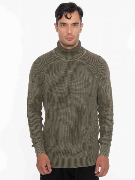 OVER-D Μπλούζα πλεκτή ζιβάγκο OC1F0W0M09 Χακί OVER-D - 1