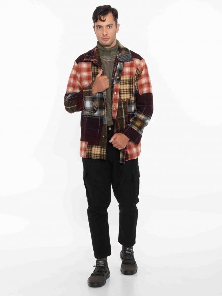 OVER-D Μπλούζα πλεκτή ζιβάγκο OC1F0W0M09 Χακί OVER-D - 7