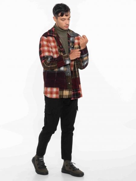 OVER-D Μπλούζα πλεκτή ζιβάγκο OC1F0W0M09 Χακί OVER-D - 10