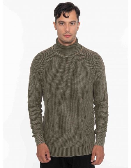 OVER-D Μπλούζα πλεκτή ζιβάγκο OC1F0W0M09 Χακί OVER-D - 12