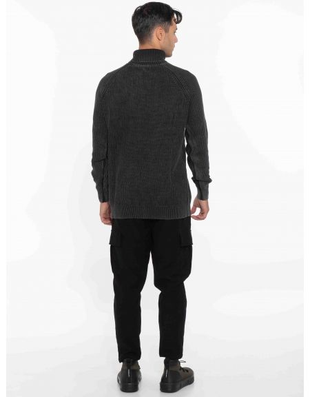 OVER-D Μπλούζα πλεκτή ζιβάγκο OC1F0W0M09 Μαύρο OVER-D - 7